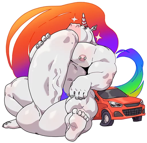 Biff the Unicorn sticker 2