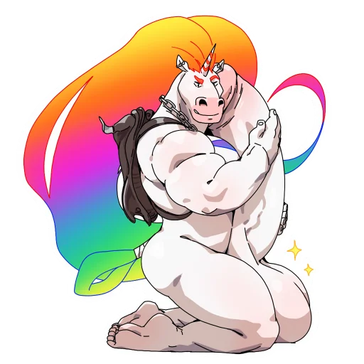 Biff the Unicorn sticker 3