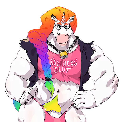 Biff the Unicorn sticker 5