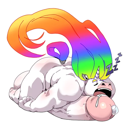 Biff the Unicorn sticker 6