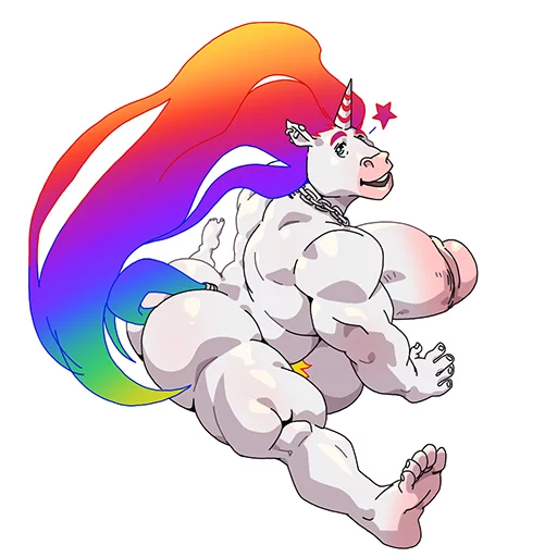 Biff the Unicorn sticker 7