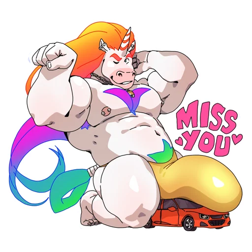 Biff the Unicorn sticker 8