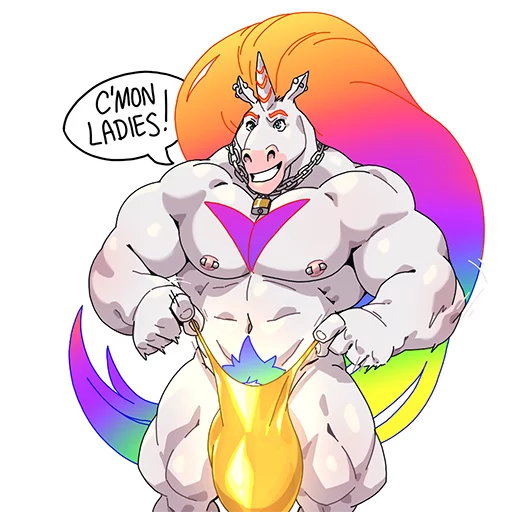 Biff the Unicorn sticker 9