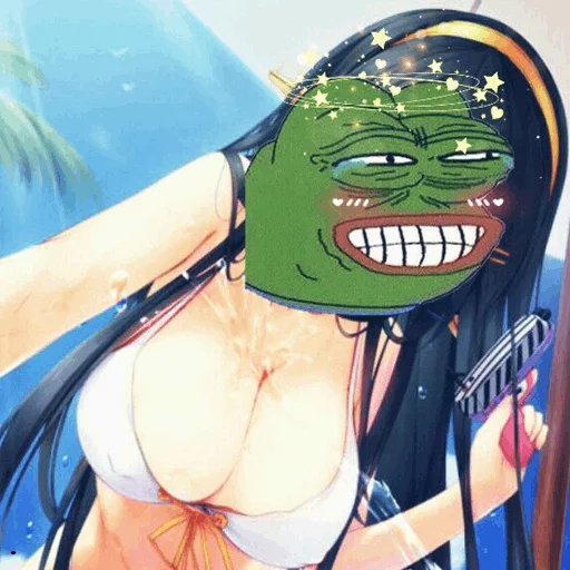 Big oppai pepe🐸⭐️ sticker 8