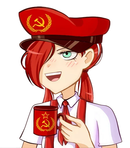 комунизм тян Telegram sticker pack