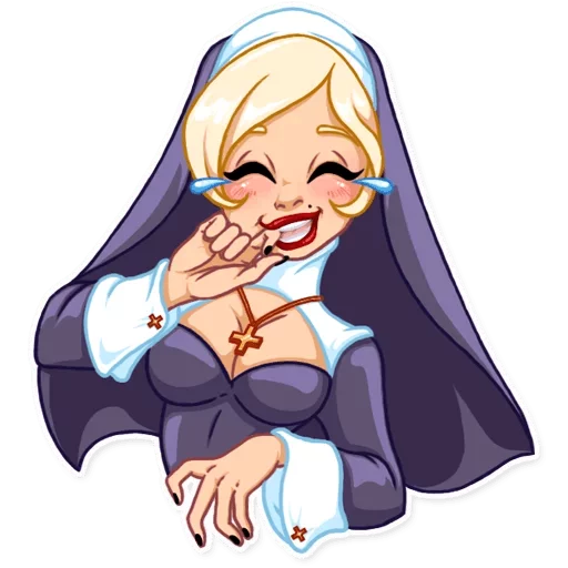 Naughty Nun Telegram sticker pack