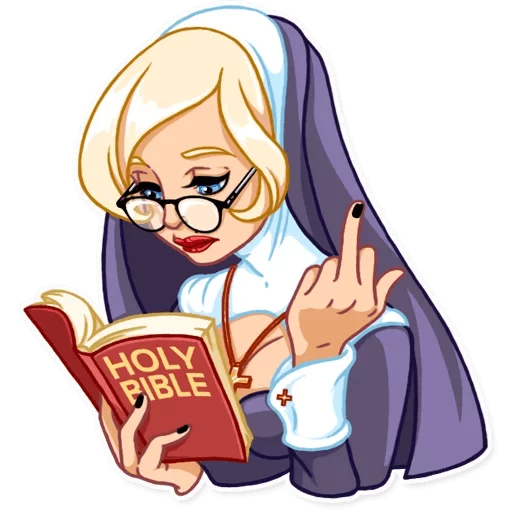 Naughty Nun sticker 12