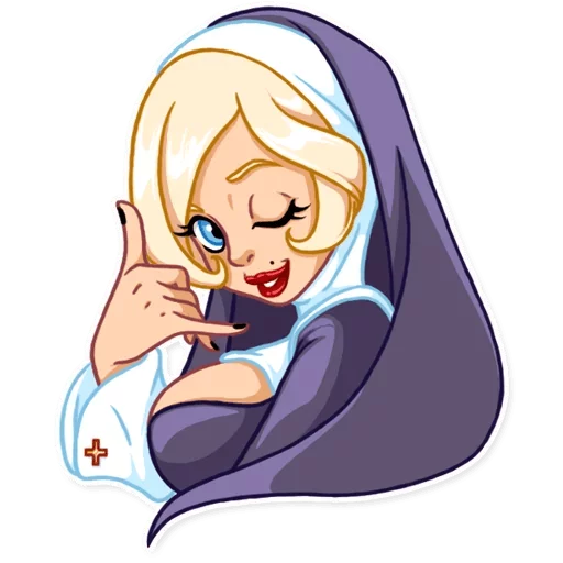 Naughty Nun sticker 8
