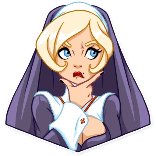 Naughty Nun sticker 9
