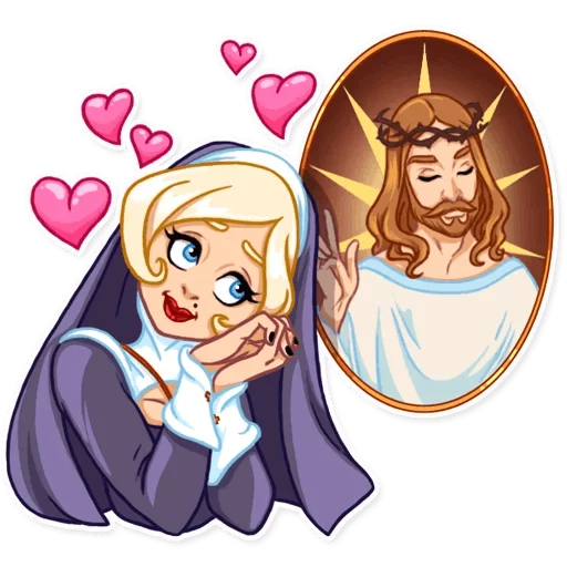 Naughty Nun sticker 10