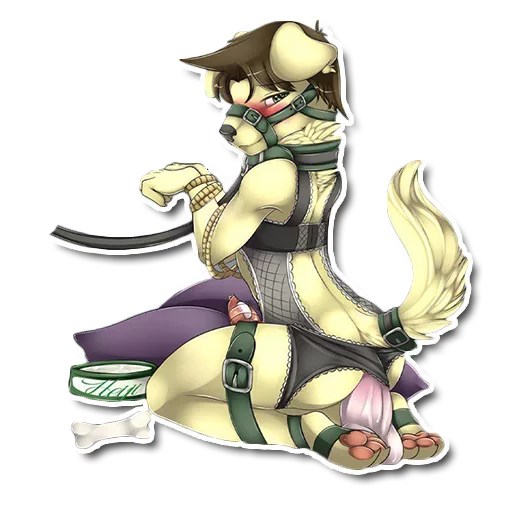 bondage for cats sticker 8
