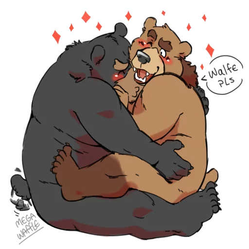 cuddling sticker 2