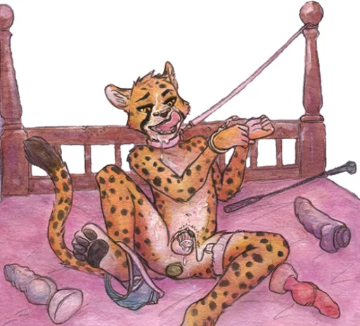 furry chastity sticker 11