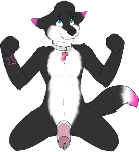 furry chastity sticker 3