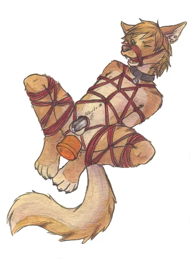 furry chastity sticker 5
