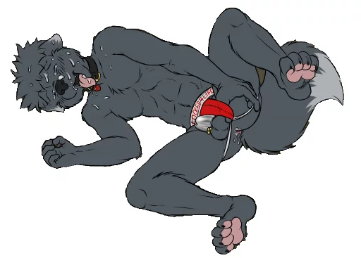 furry chastity sticker 6