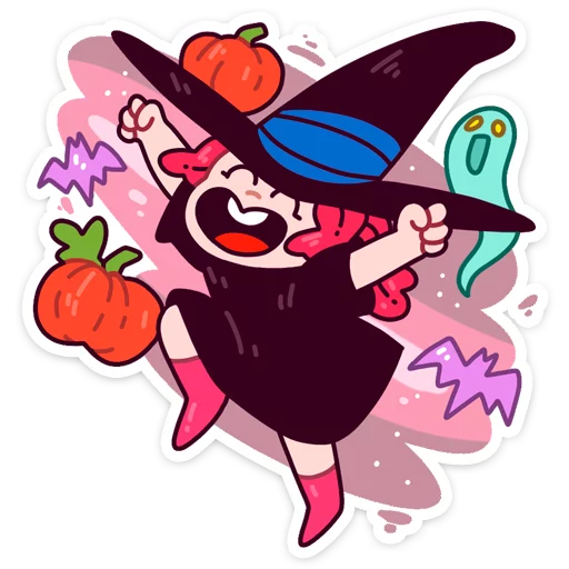 Имбирная ведьмочка :: @TgSticker Telegram sticker pack