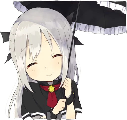 A little girl Sticker (Vampire) :: @line_stickers Telegram sticker pack