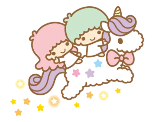 Little Twin Stars @tikelku Telegram sticker pack