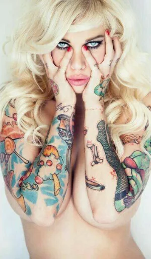 Naked tattoo sticker 11