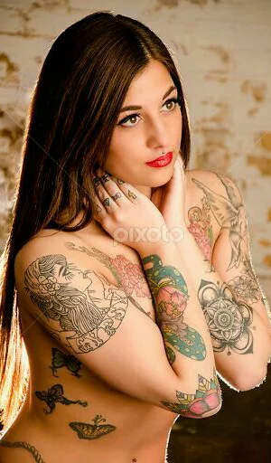 Naked tattoo sticker 12