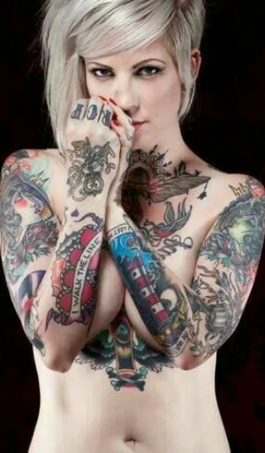 Naked tattoo sticker 5