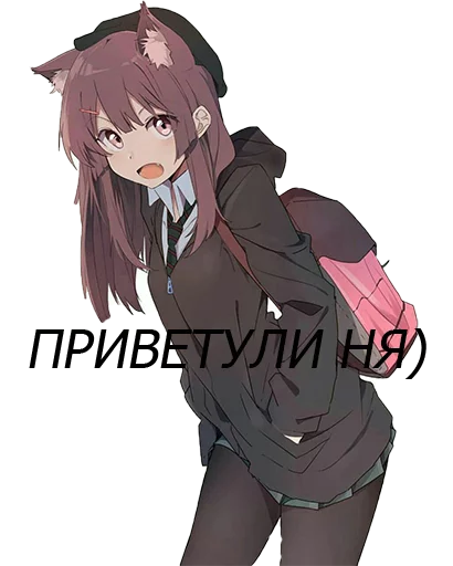 Tender Fluffy Cat ) (JUZO13) sticker 4