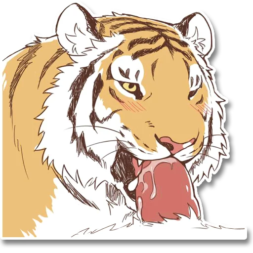 P0rny Tigers sticker 11