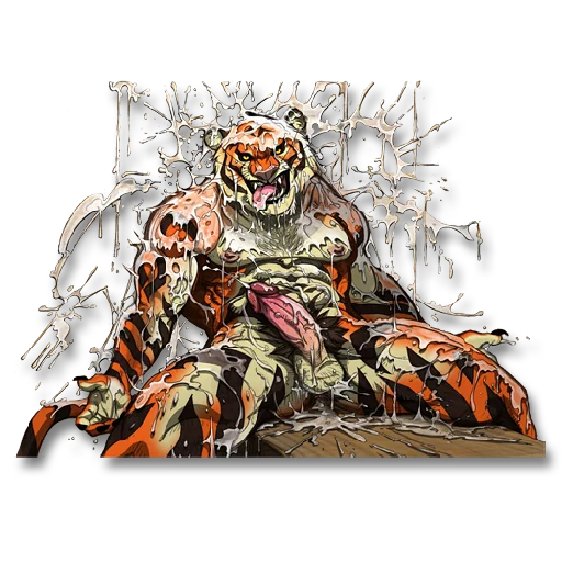 P0rny Tigers sticker 4