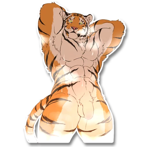 P0rny Tigers sticker 5