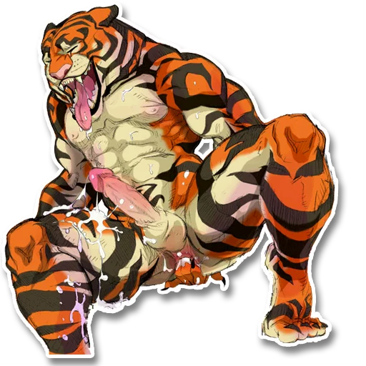 P0rny Tigers sticker 7