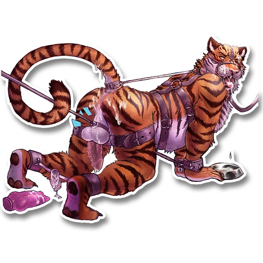 P0rny Tigers sticker 8