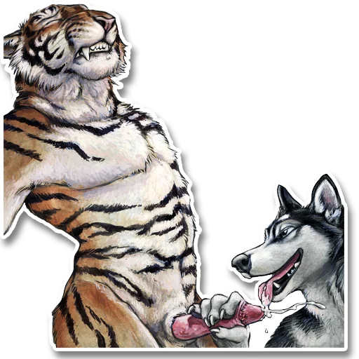 P0rny Tigers sticker 9