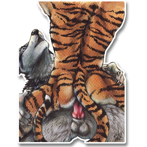 P0rny Tigers sticker 10
