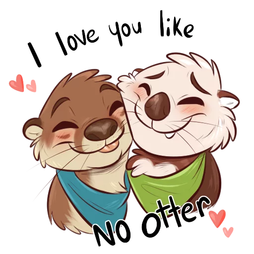 Otters: Sake and Tako! Telegram sticker pack